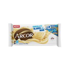 CHOCOLATE BLANCO CON MANI ARCOR 95G