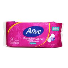 PROTECTORES DIARIOS ALIVE ULTRA DELGADO Y EXTRA SUAVE 20UN