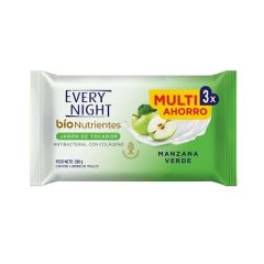 JABON BIO NUTRIENTES CON MANZANA VERDE EVERY NIGHT 3X110G