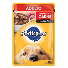 SOBRE PEDIGREE PARA ADULTOS SABOR CARNE 100G